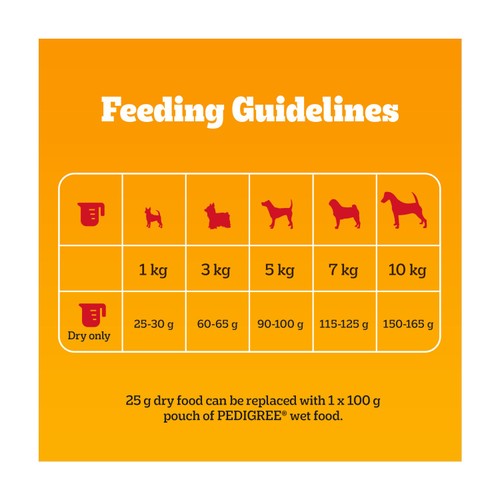 Pedigree Small Dog Complete Dry Food With Poultry And Vegetables 3kg thumbnail 5