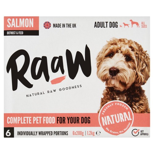 Raaw Complete Pet Food For Your Dog Salmon Adult Dogs 