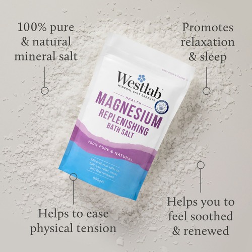 Westlab Magnesium Flakes Bath Soak 800g thumbnail 2