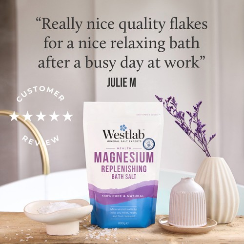 Westlab Magnesium Flakes Bath Soak 800g thumbnail 5