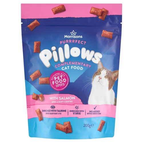 Morrisons Cat Snack Pillows With Salmon