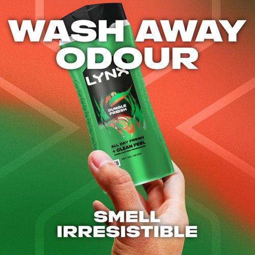 Lynx Bodywash Shower Gel Jungle Fresh 500ml thumbnail 3