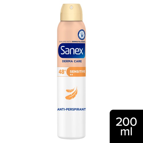 Sanex Derma Care Sensitive 48-Hour Antiperspirant Spray Deodorant 200ml