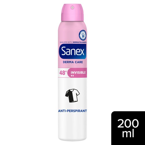 Sanex Derma Care Invisible 48-Hour Antiperspirant Spray Deodorant 200ml