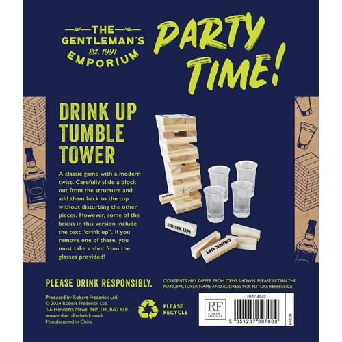 Robert Frederick Gentlemens Emporium Drink Up Tumble Tower thumbnail 2