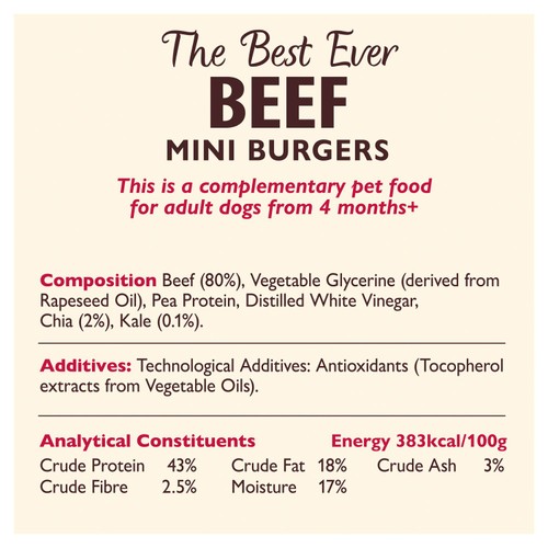 Lily's Kitchen The Best Ever Beef Mini Burgers For Dogs  thumbnail 2