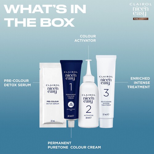 Clairol Nice n Easy Pure Brunettes Hair Dye Light Hazelnut Brown 6PB thumbnail 4