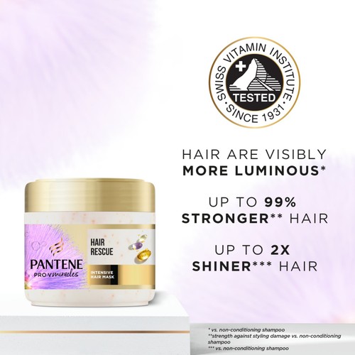 Pantene Silky & Glowing Hair Rescue Mask   300ml thumbnail 2
