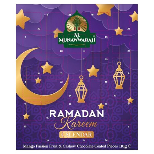 Al Munnawarah Fruit & Chocolate Coated Pieces Ramadan Kareem Calendar 110g