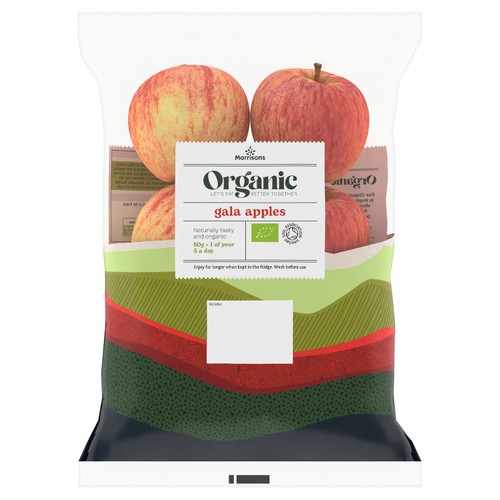 Morrisons Organic Gala Apples 6 Pack