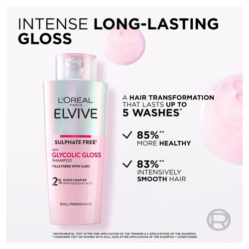 L'Oreal Paris Elvive Glycolic Gloss Shampoo  thumbnail 3