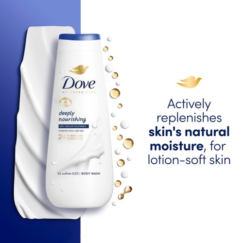 Dove Deeply Nourishing Advanced Body Wash Shower Gel  400ml thumbnail 4