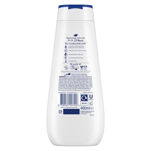 Dove Deeply Nourishing Advanced Body Wash Shower Gel  400ml thumbnail 7