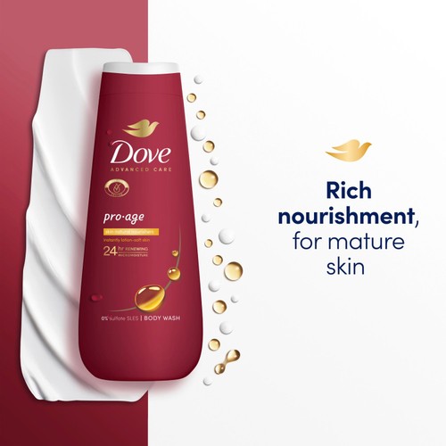 Dove Pro Age Advanced Care Body Wash Shower Gel  400ml thumbnail 2