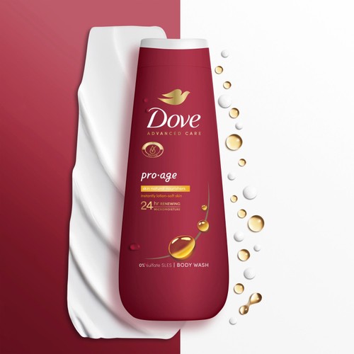 Dove Pro Age Advanced Care Body Wash Shower Gel 400ml thumbnail 4