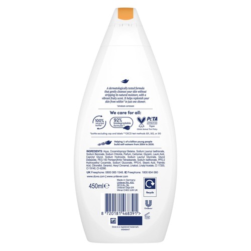 Dove Fruity Nourish Body Wash Shower Gel  450ml thumbnail 6