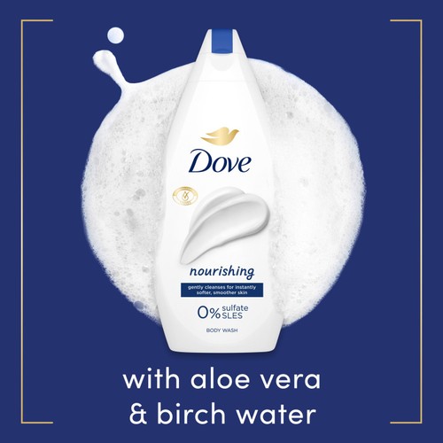 Dove Hydrate Body Wash Shower Gel  450ml thumbnail 3