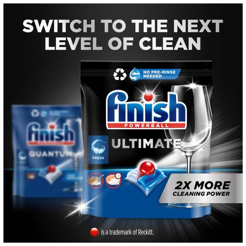 Finish Quantum All In One 64s Regular Dishwasher Tablets thumbnail 5