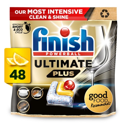 Finish Ultimate Plus Lemon Dishwasher Tablets 