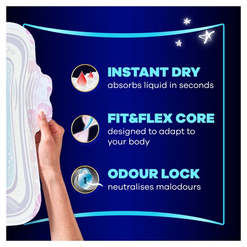 Always Platinum Sanitary Pads Secure Night Extra Size 5 thumbnail 4