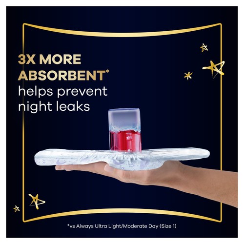 Always Ultimate Night Pads With Wings Size 6 thumbnail 2