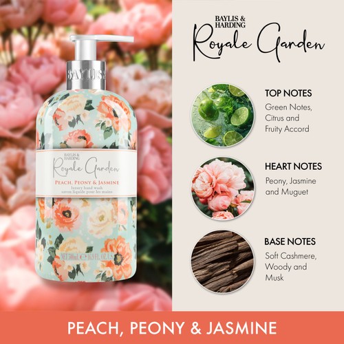 Baylis & Harding Royale Garden Peach Peony & Jasmine Hand Wash  thumbnail 2