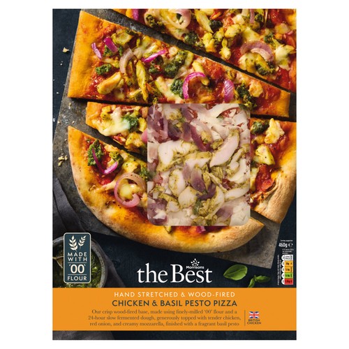 Morrisons The Best Chicken & Basil Pesto Pizza 