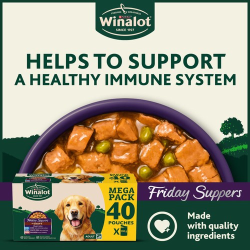 Winalot Friday Suppers Mixed Variety Fish In Gravy Wet Dog Food  thumbnail 2