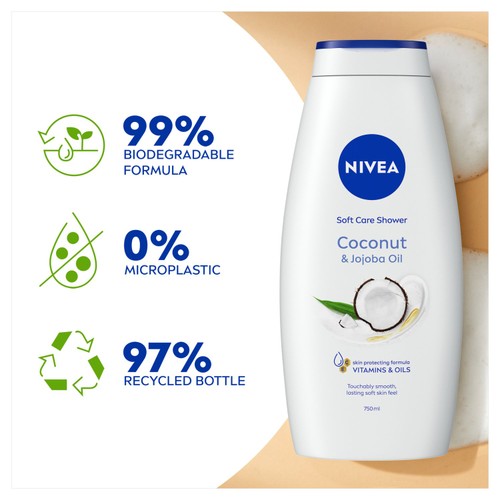 NIVEA Coconut & Jojoba Oil Shower Cream thumbnail 4