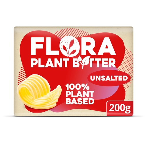 Flora Unsalted Block Butter Alternative 200g