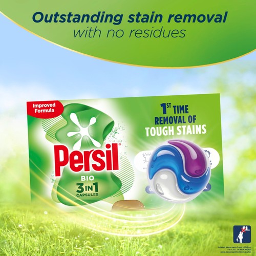 Persil Bio 3 in 1 Laundry Washing Detergent Capsules 36 Washes thumbnail 2
