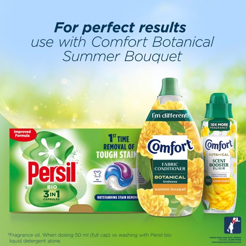 Persil Bio 3 in 1 Laundry Washing Detergent Capsules 36 Washes thumbnail 4
