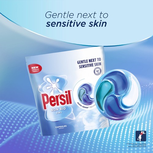 Persil Non Bio 4 in 1 Laundry Washing Detergent Capsules 48 Wash thumbnail 3