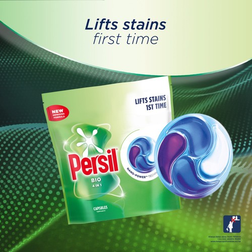 Persil Bio 4 in 1 Laundry Washing Detergent Capsules 48 Washes thumbnail 2