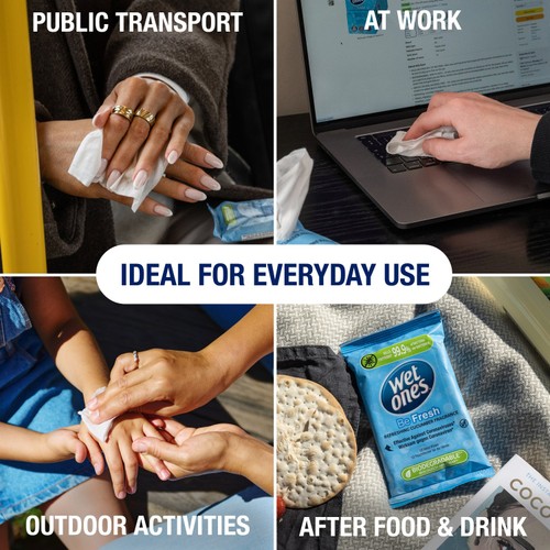 Wet Ones Be Fresh 12 Antibacterial Hand & Body Wipes thumbnail 3