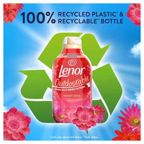 Lenor Outdoorable Fabric Conditioner Desert Rose 76 Washes thumbnail 2