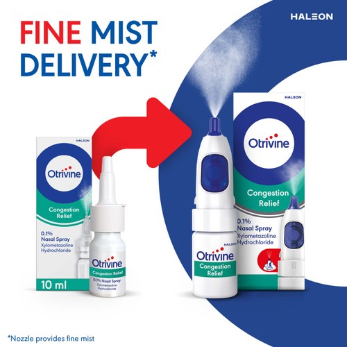 Otrivine Congestion Relief Decongestant Nasal Spray 0.1% thumbnail 6
