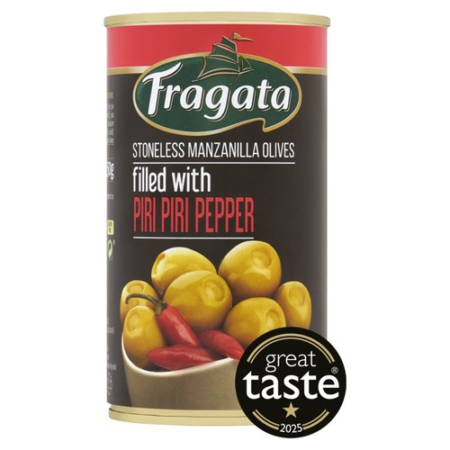 Fragata Stoneless Manzanilla Olives Filled With Piri Piri Pepper (150g)