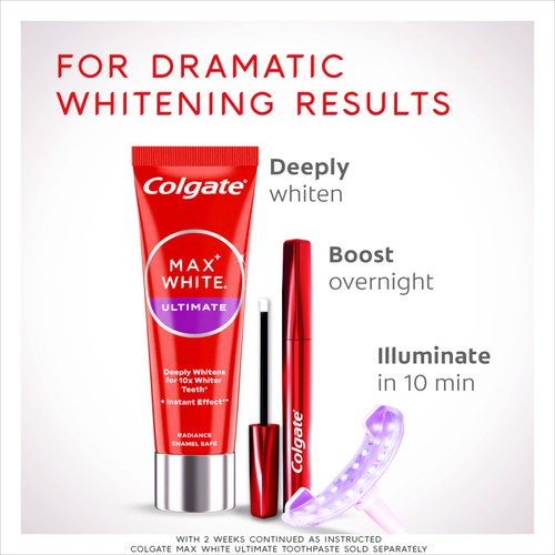 Colgate Max White Ultimate At Home LED Teeth Whitening Kit thumbnail 5