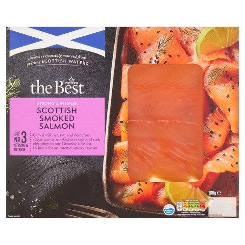 Morrisons The Best Strong & Intense Smoked Scottish Salmon 100g