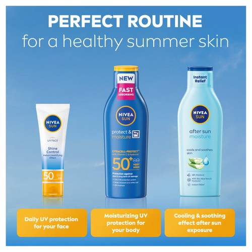 NIVEA SUN Protect & Moisture Sun Cream Lotion SPF50+ thumbnail 3