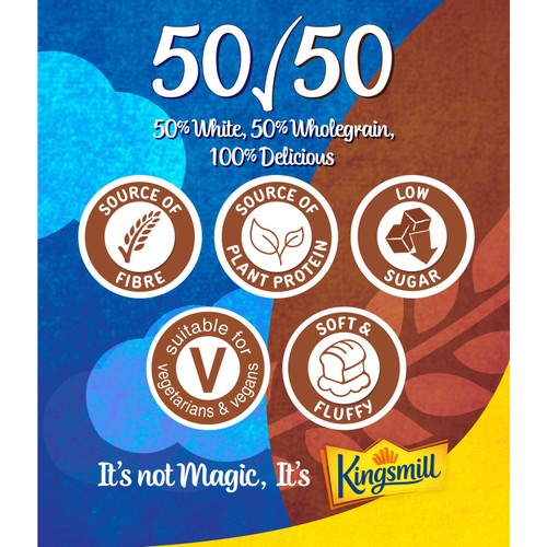 Kingsmill 50/50 Medium Bread  thumbnail 3