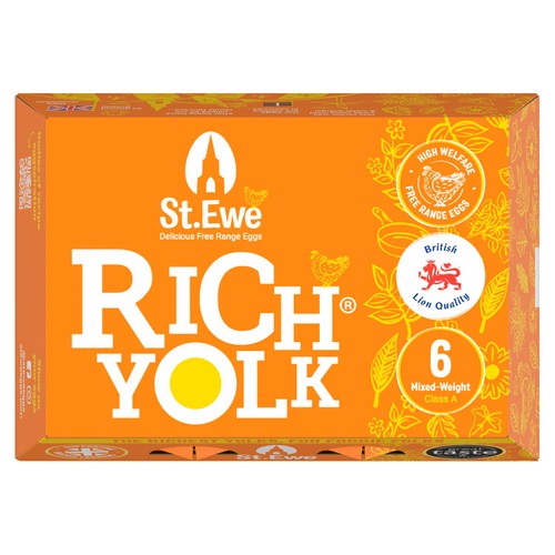 St Ewe Rich Yolk Mixed Weight Eggs