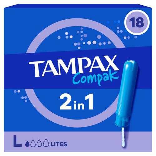 Tampax Compak Applicator Tampons Lite