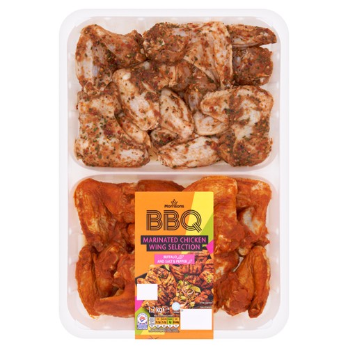 Morrisons British BBQ Marinated Chicken Wings Selection Pack 1.2kg