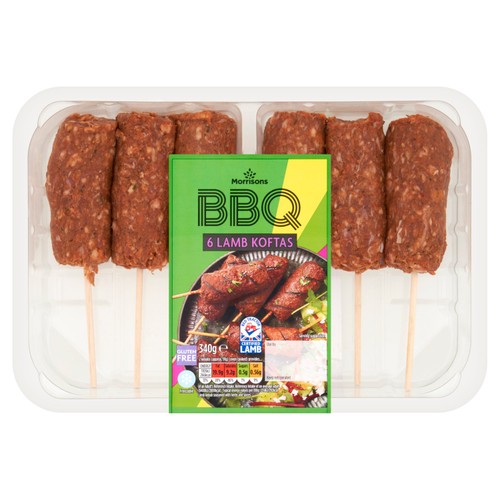 Morrisons British BBQ 6 Lamb Kofta Kebabs 340g thumbnail 2