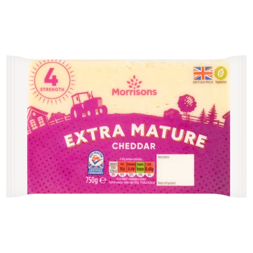 Morrisons Extra Mature Cheddar 750g