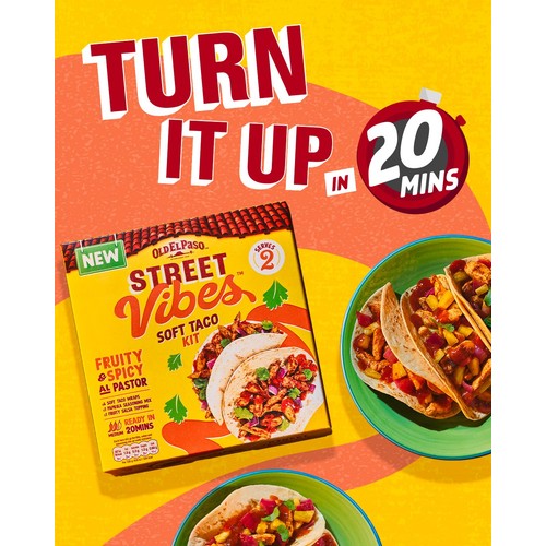 Old El Paso Mexican Street Vibes Fruity & Spicy Soft Taco Kit 257g thumbnail 6