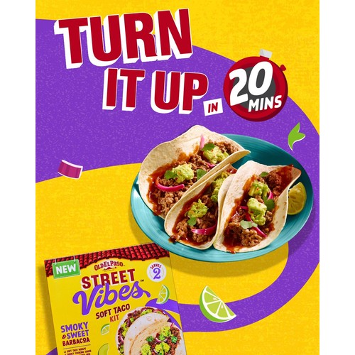 Old El Paso Mexican Street Vibes Smoky & Sweet Barbacoa Soft Taco Kit 255g thumbnail 5