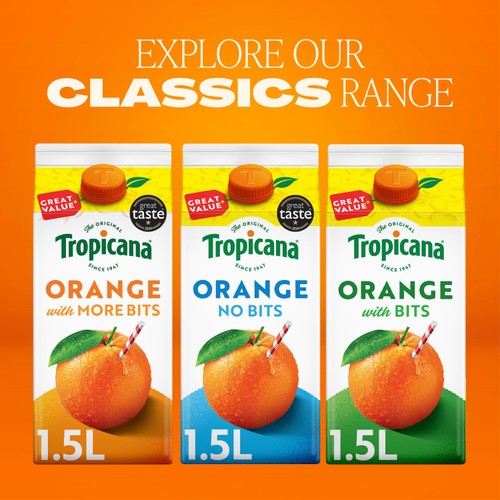 Tropicana Smooth Orange With No Bits Fruit Juice 1.5L thumbnail 4